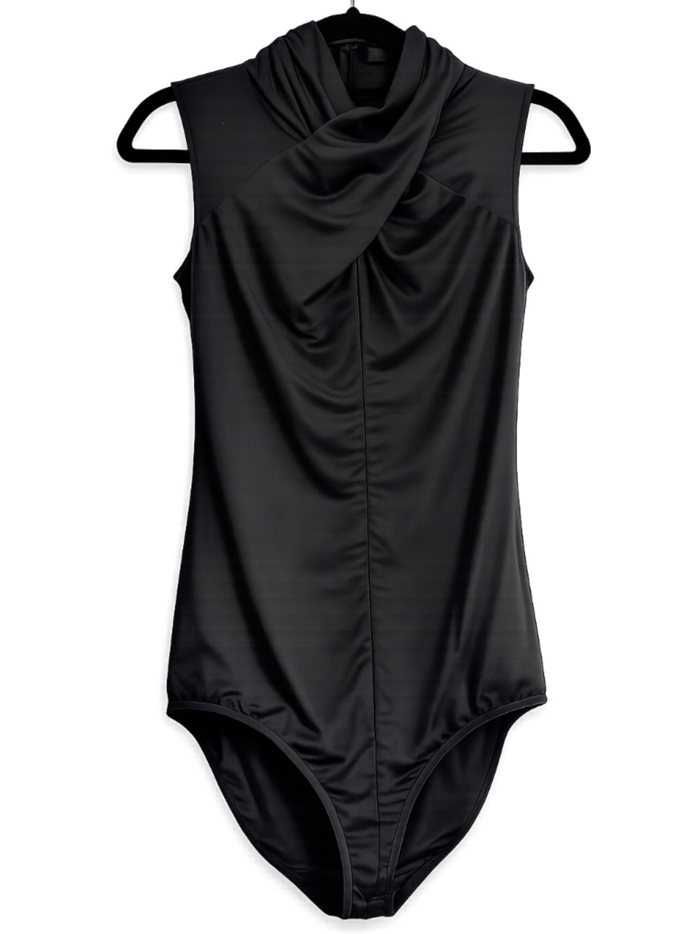 GUESS Black Sleeveless Mock Neck Bodysuit